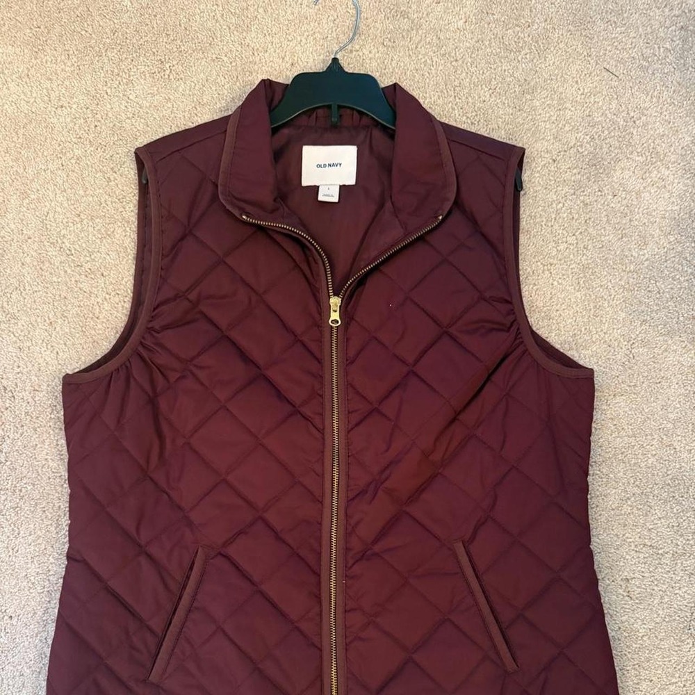 Vest quilted burgundy